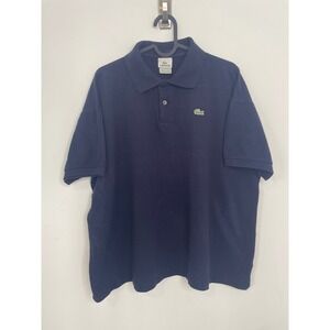 Lacoste Polo Shirt Short Sleeve Navy Blue Size 6/XL